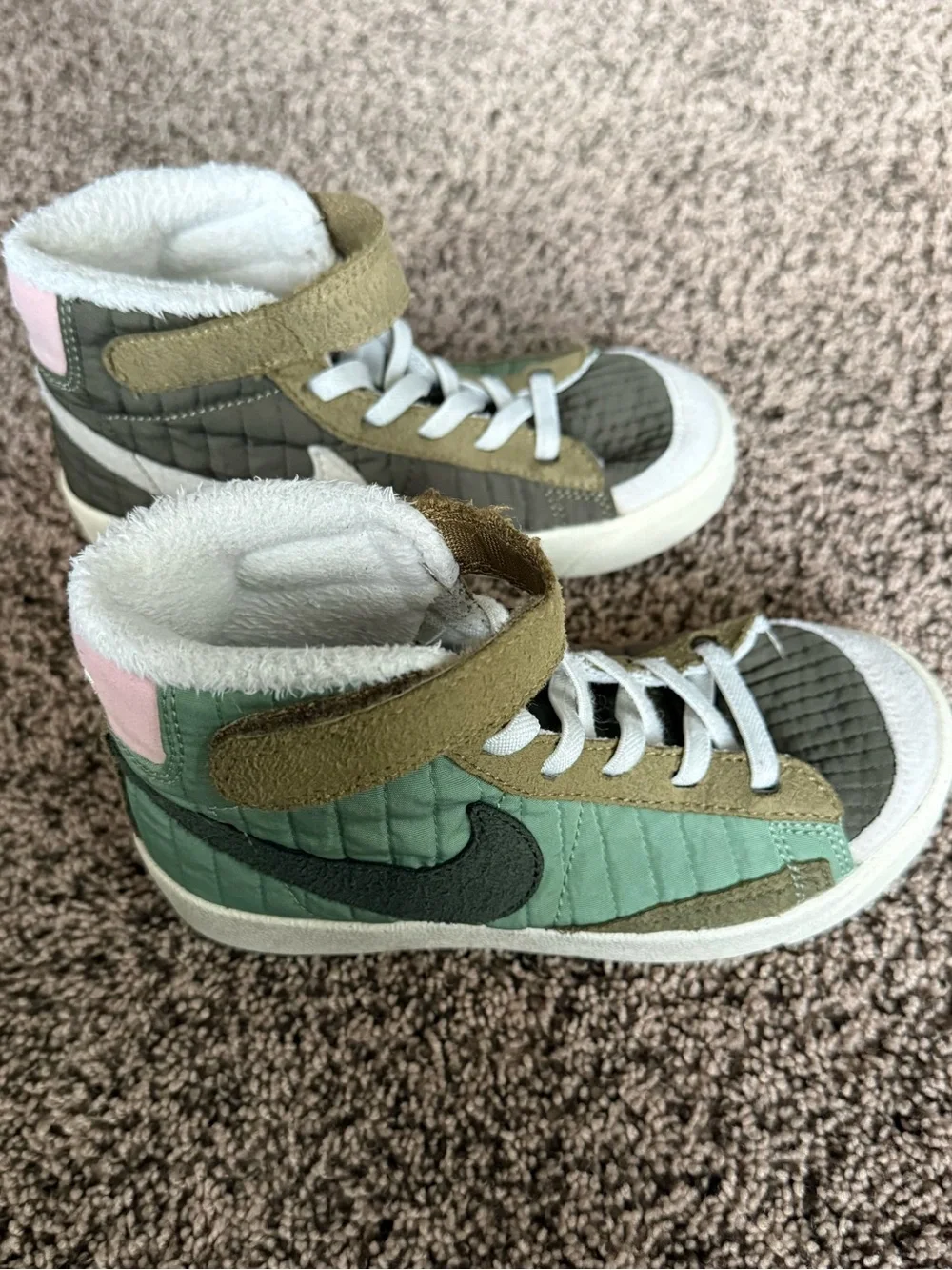 Nike Blazer Mid 77 PS Oil Green kids size 11
